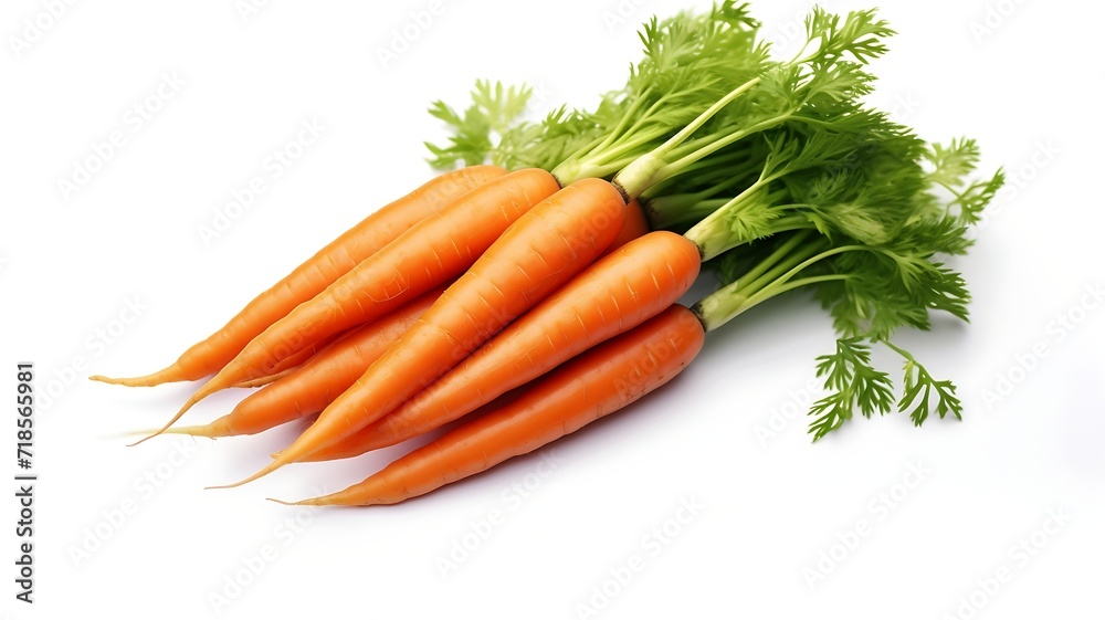 Carrots on a white background. Carrots on a white background.