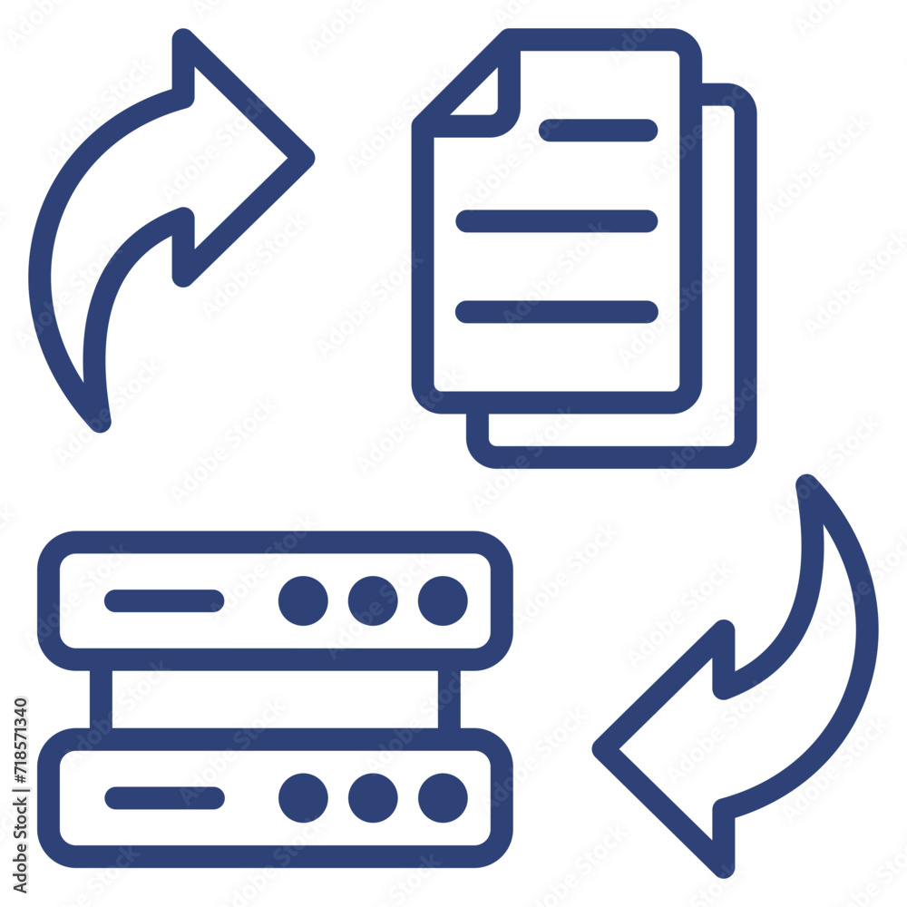 Data Transform Icon Element For Design