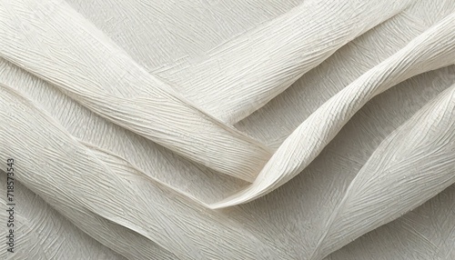 close up of white feather, close up of a texture, the seamless beauty of a white paper background with a linen texture, A versatile backdrop for refined