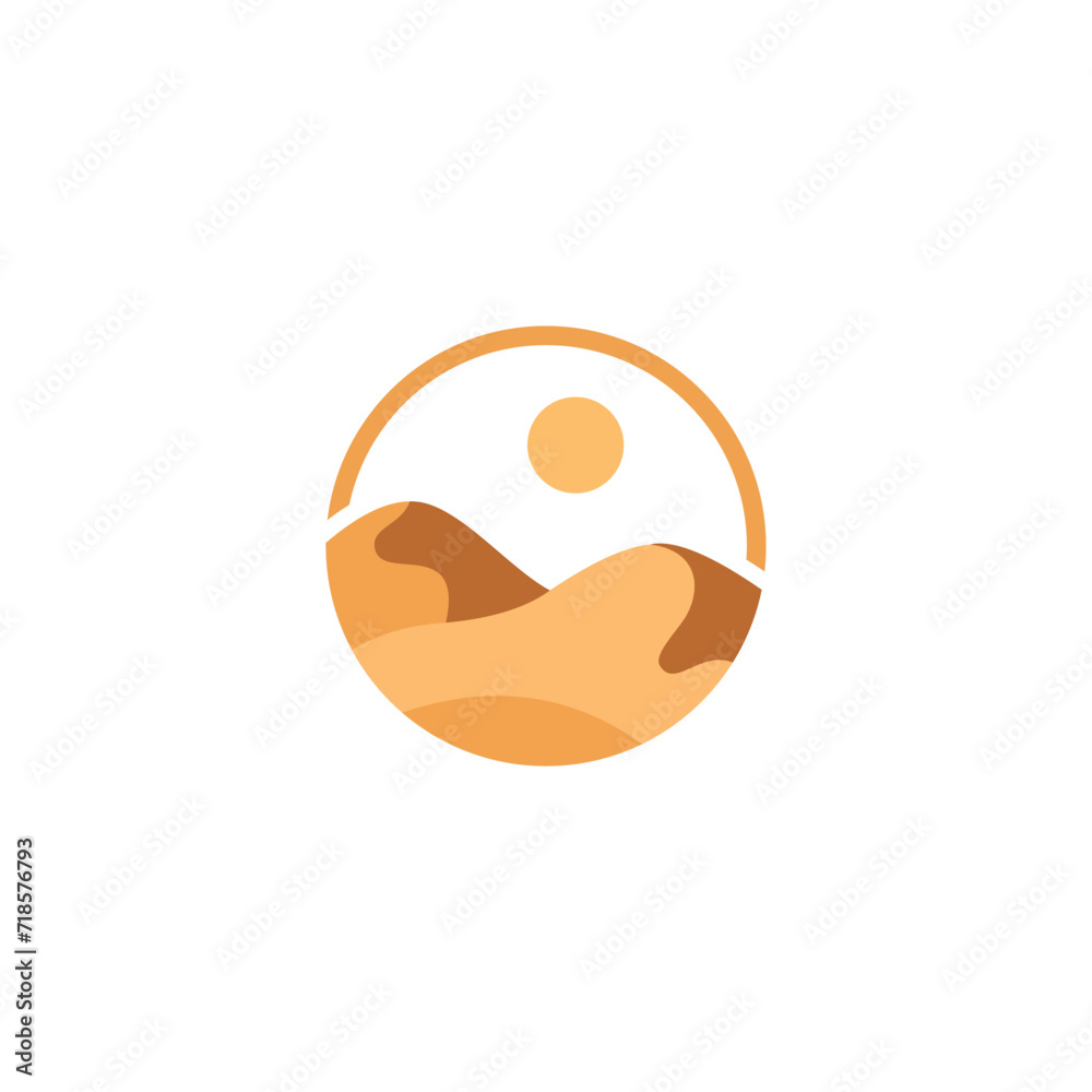 Obraz premium desert arabian logo
