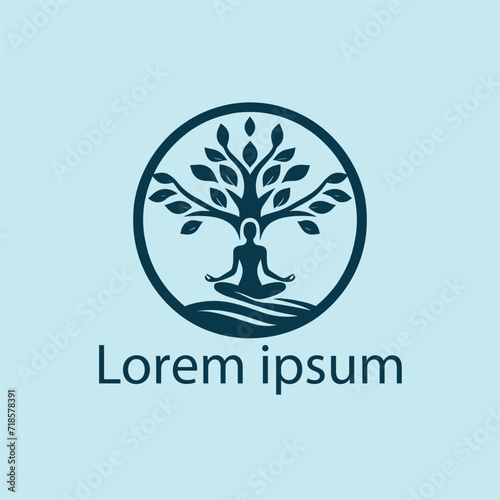 A yoga medical logo design for brand