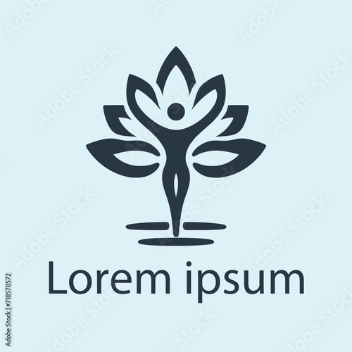 A yoga medical logo design for brand
