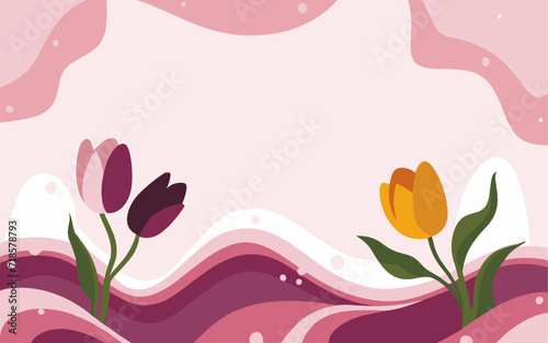 Abstract background poster. Good for fashion fabrics, postcards, email header, wallpaper, banner, events, covers, advertising, and more. Valentine's day, women's day, mother's day background.