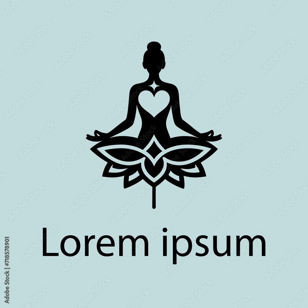 A yoga medical logo design for brand A yoga medical logo design for brand