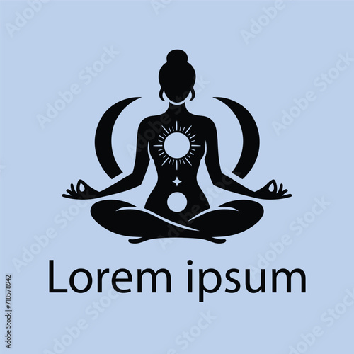 A yoga medical logo design for brand