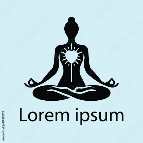 A yoga medical logo design for brand