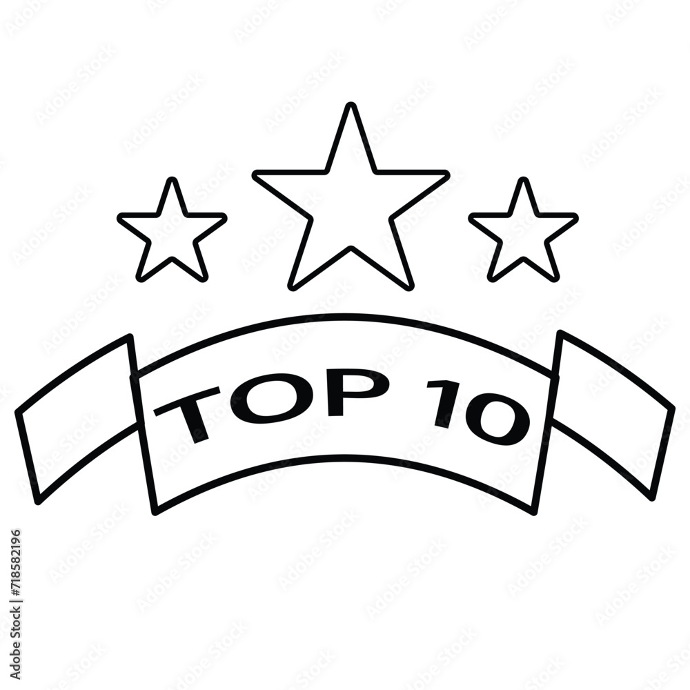 Top 10 Icon vector illustrations design Top 10 Icon vector illustrations design