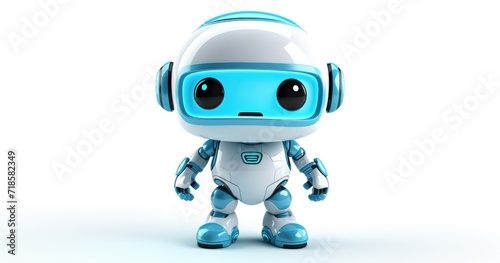blue screen robot android © Renaldi