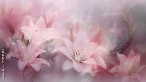 close up of pink flower abstract background