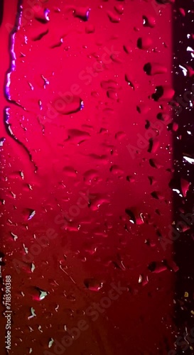 Rain Raining Against The Window On A Rainy Day