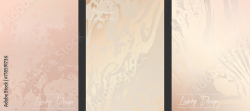 Elegant backgrounds design. A collection of luxurious templates for the design of postcards, invitations, packaging, greetings and creative ideas
