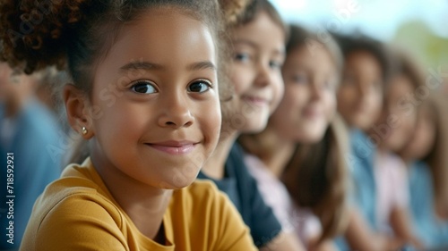 Group of diverse school students