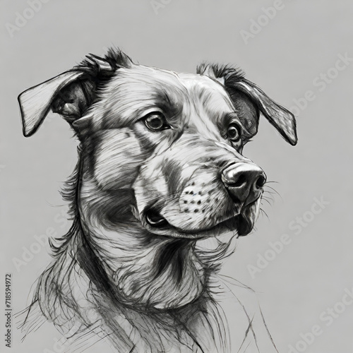 portrait of a dog © Khaled
