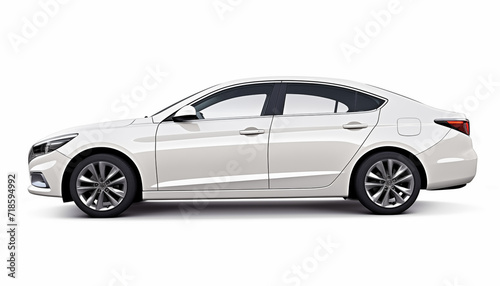 A car on a white background, isolated © Nadtochiy
