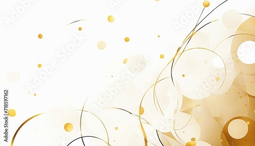 Wallpaper Mural Abstract background with waves for banner. Golden waves on a gradient background. Vector white luxury background. Torontodigital.ca