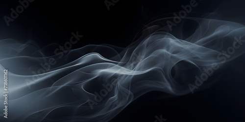 White smoke movement,Cigarette Smoke Effect .