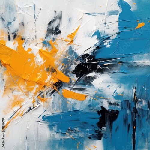 an illustration of an abstract painting using vivid colors and brush strokes