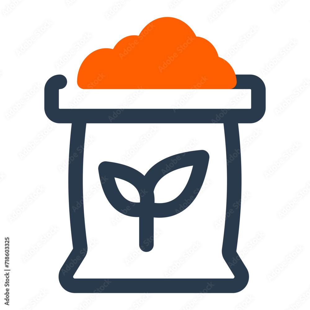 Organic Compost Vector Icon Illustration Organic Compost Vector Icon Illustration