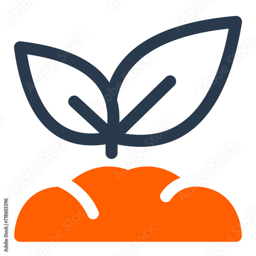 Healthy Seedling Growth Vector Icon Illustration