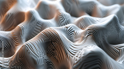 Close Up View of Wavy Surface