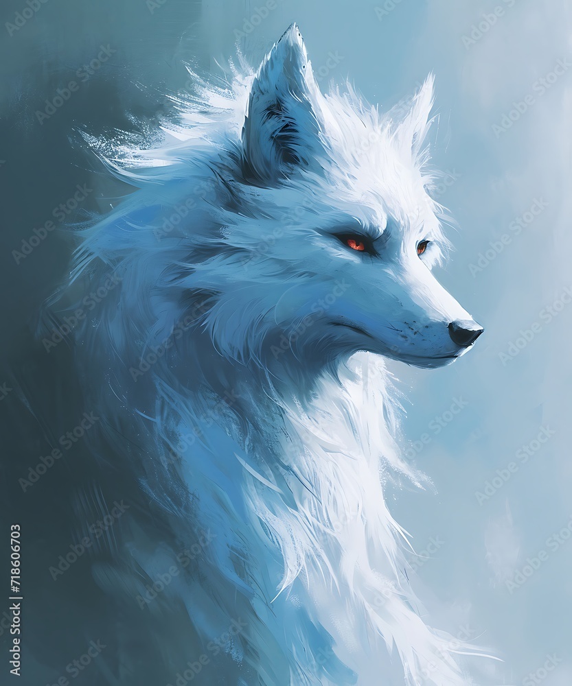 Beautiful Fantasy Ghost Fox