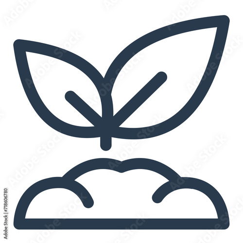 Healthy Seedling Growth Vector Icon Illustration