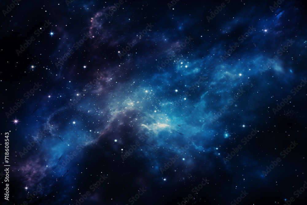 Space dark background with fragment of our galaxy. Abstract cosmos background. 