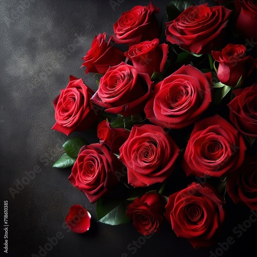 Close up fresh natural rose background flowers romantic love valentine day concept