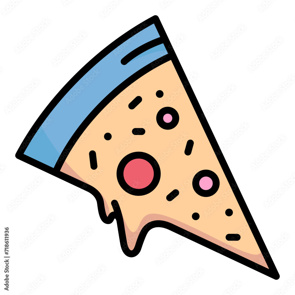 Slice of cheese pizza. Slice of pizza icon Slice of cheese pizza. Slice of pizza icon
