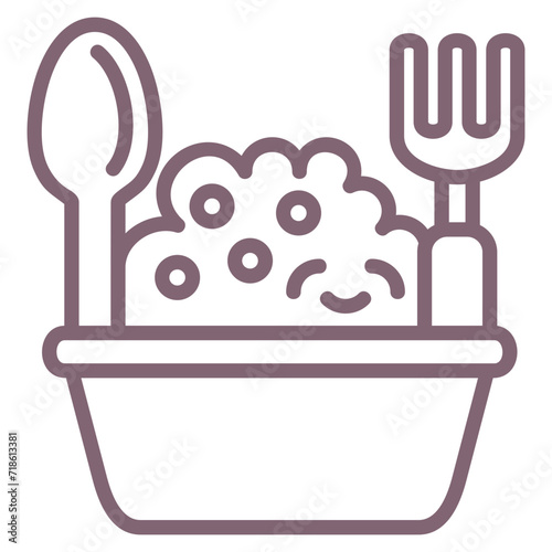 Porridge  Icon Element For Design