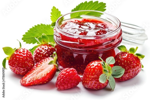 Wallpaper Mural Strawberry Jam White Background Torontodigital.ca
