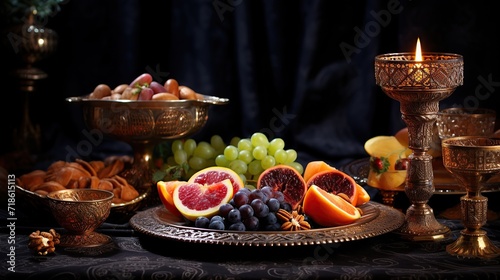 The combination of velvet and copper fruit colors creates a feast for the eyes
