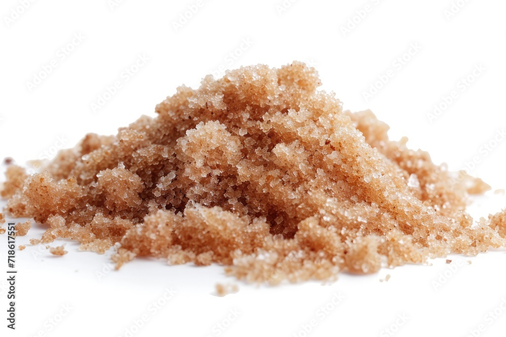 Pile of body scrub on a white surface Pile of body scrub on a white surface