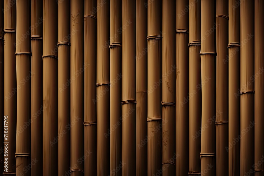 Fototapeta premium Bamboo fence backdrop