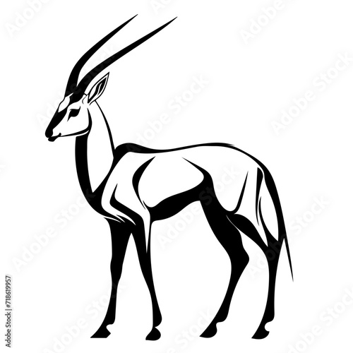 Arabian oryx of United Arab Emir