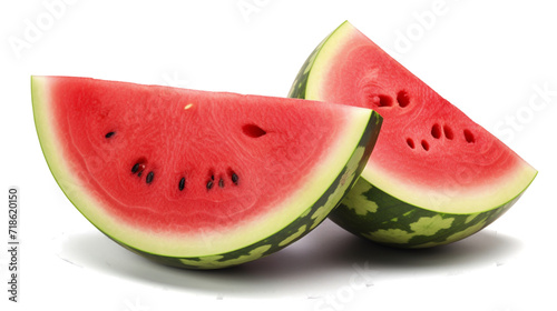 A slice of watermelon isolated on a transparent background