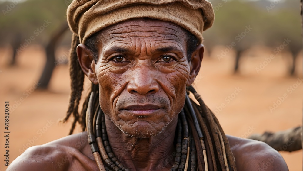 portrait of a bushman