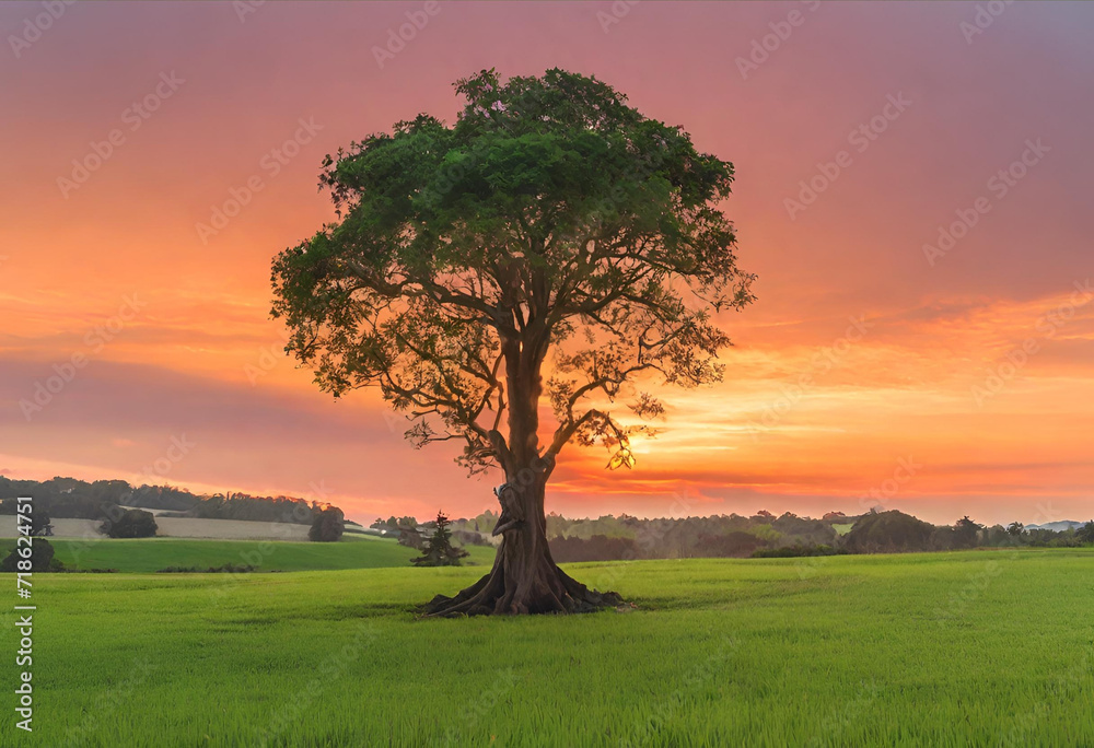 tree on the field