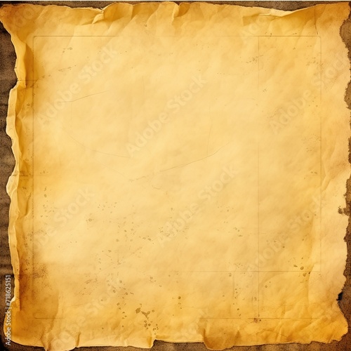 Blank paper with wavy texture and brown texture in vintage style. generative AI