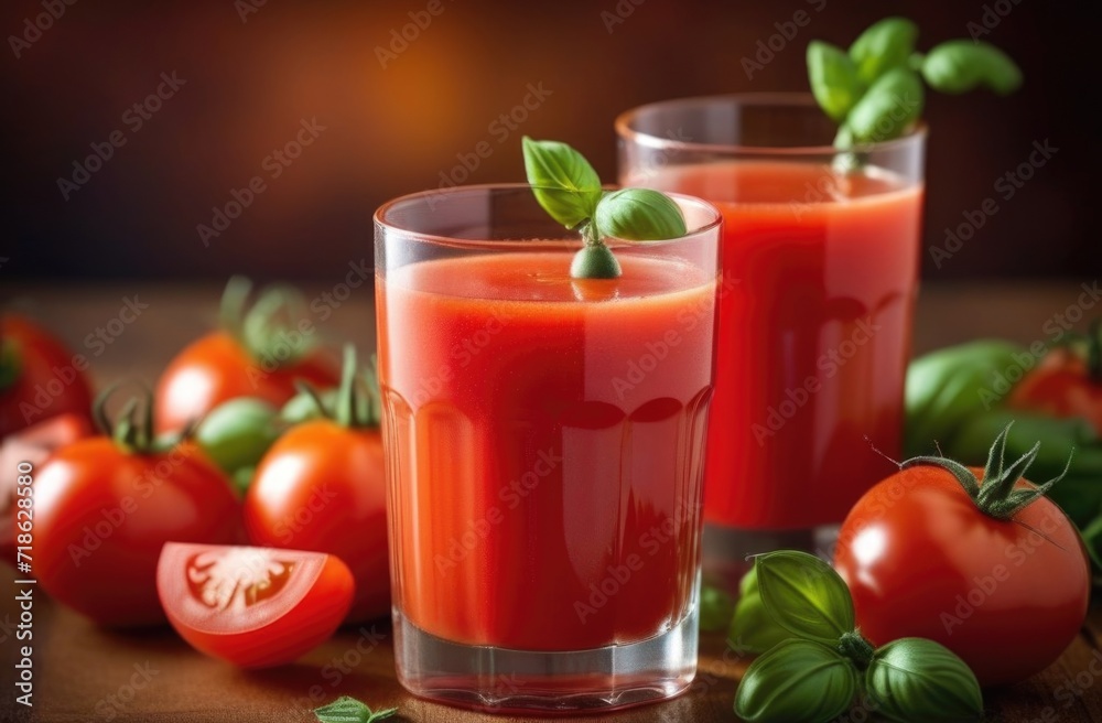 Tomato juice. Fresh red tomato detox juice in glass. Homemade tomato juice. Tomato juice. Fresh red tomato detox juice in glass. Homemade tomato juice.