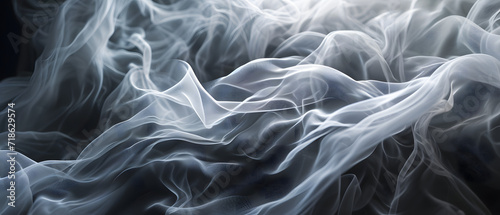 A Black and White Wave of Smoke