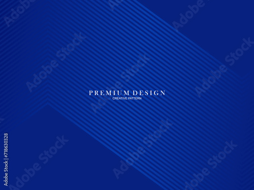 Blue abstract background with modern corporate concept. Vector horizontal template for digital lux business banner, contemporary formal invitation, luxury voucher, prestigious gift certificate.