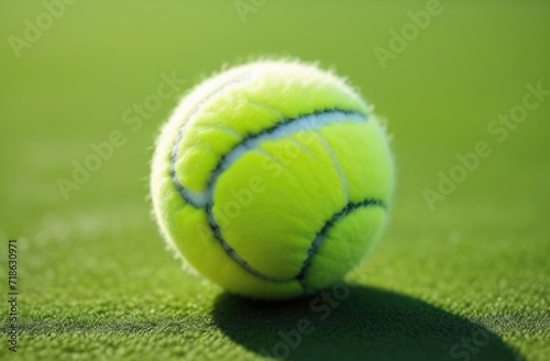 tennis ball on green gas © zozo