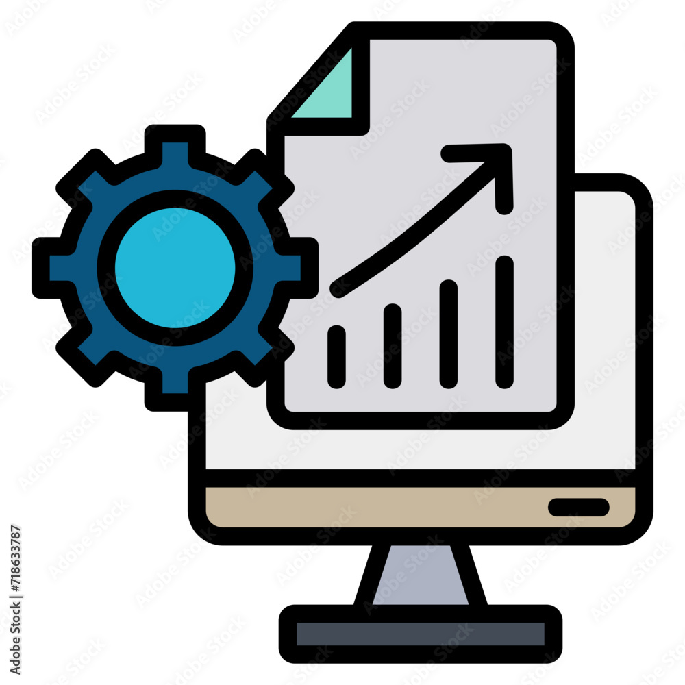Data Analytics Icon Element For Design Data Analytics Icon Element For Design