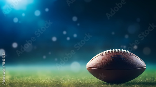 American football background, traditional super bowl banner poster