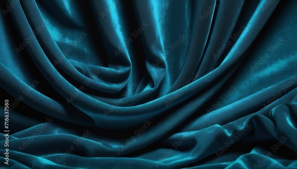 Obraz premium Celest blue velvet drapery background