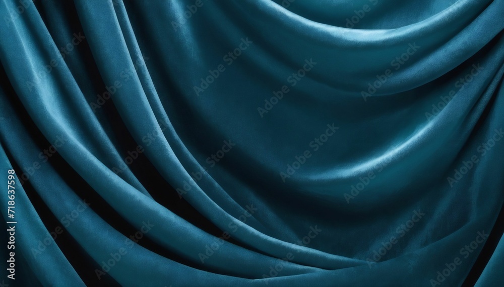 Fototapeta premium Lapis blue velvet drapery background