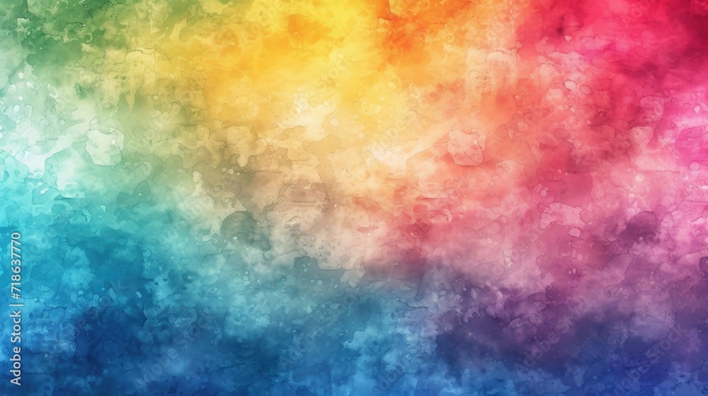 magical rainbow world abstract watercolor background