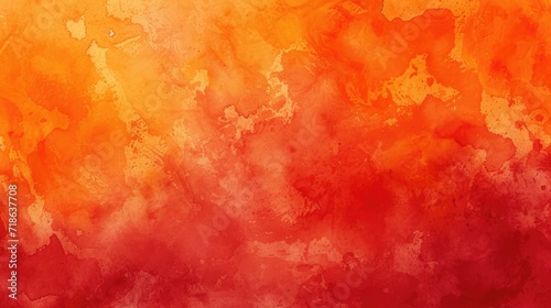 red orange watercolor abstract background