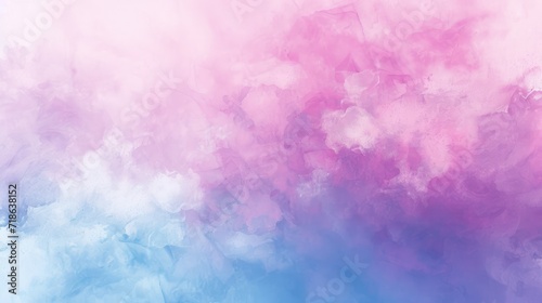 Light sky pink, purple shades and blue watercolor abstract background